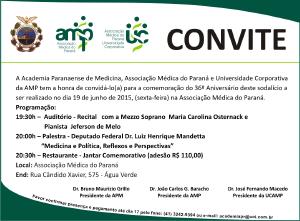 Academia Paranaense de Medicina convida para comemorao de seu 36 aniversrio