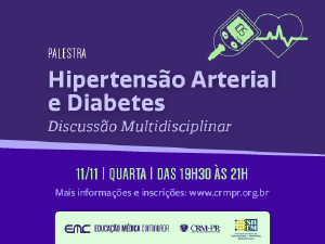 Discusso Multidisciplinar sobre hipertenso arterial e diabetes, no dia 11 de novembro