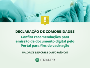 Recomendaes aos mdicos sobre emisso de declarao de comorbidades