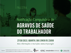 Palestra: Notificao Compulsria de Agravos de Sade do Trabalhador