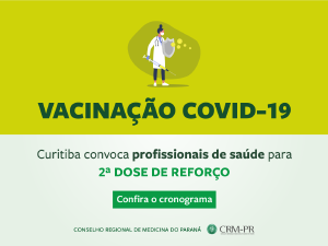Curitiba convoca 89 mil profissionais de saúde para receber o 2º reforço da vacina