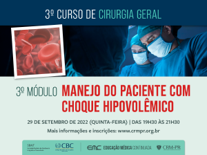 Cirurgia Geral - 3 Mdulo: Manejo do Paciente com Choque Hipovolmico