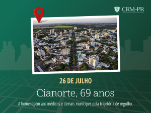 Na comemorao dos 69 anos de Cianorte, a homenagem aos mdicos que fazem parte dessa histria