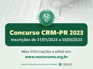 CRM-PR publica edital de abertura do Concurso Pblico 2023