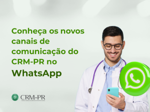 Conhea os novos canais de comunicao do CRM-PR no WhatsApp