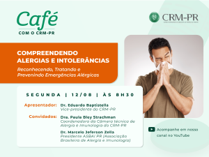 Alergias e intolerncias ser o assunto do prximo podcast 'Caf com o CRM-PR'