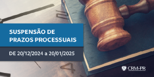 CRM-PR comunica suspenso dos prazos processuais