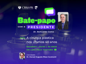 A cirurgia plstica nos ltimos 40 anos  o tema do programa 'Bate-Papo com o Presidente' de maio