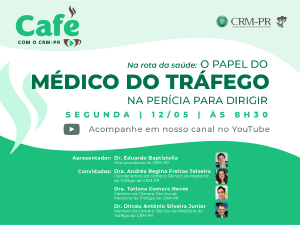 'O papel do Mdico do Trfego na percia para dirigir' ser o tema do prximo podcast