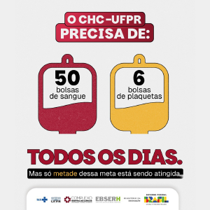 Hospital de Clnicas do Paran refora necessidade de doao de sangue