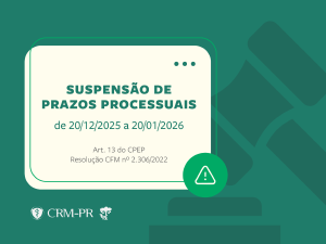 CRM-PR comunica suspens�o dos prazos processuais