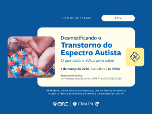 Ciclo de Palestras em Psiquiatria: Desmistificando o Transtorno do Espectro Autista. O que todo médico deve saber Ciclo de Palestras em Psiquiatria: Desmistificando o Transtorno do Espectro Autista. O que todo médico deve saber
