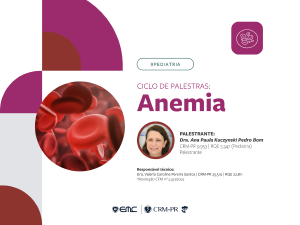 Ciclo de Palestras em Pediatria: ANEMIAS