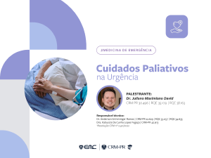 Ciclo de Palestras em Medicina de Emerg�ncia: Cuidados Paliativos na Urg�ncia
