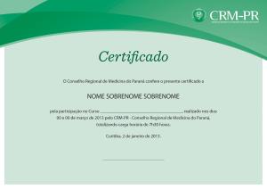 Novos certificados da Educao Mdica Continuada 2013 esto disponveis