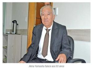 Pesar pelo falecimento do mdico Akira Yamasita, tambm ex-prefeito de Ivaipor
