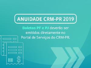 Boleto da anuidade 2019 dever ser emitido no Portal de Servios