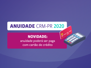 Pagamento da anuidade 2020 poder ser feito via boleto bancrio ou carto de crdito