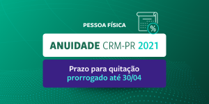Prazo para quitar anuidade Pessoa Fsica 2021  prorrogado at 30 de abril