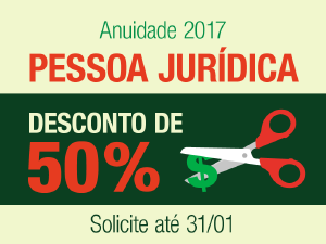 Deseja solicitar desconto de 50% na anuidade 2017 de pessoa jurdica?