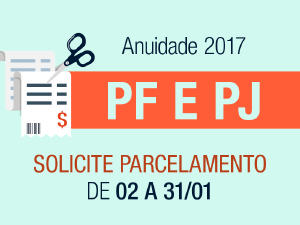 Saiba como parcelar a anuidade 2017