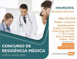 Hospital Arajo Jorge abre processo seletivo de Residncia Mdica