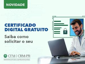 Médicos inscritos no Paraná podem solicitar certificação digital online se atenderem aos requisitos
