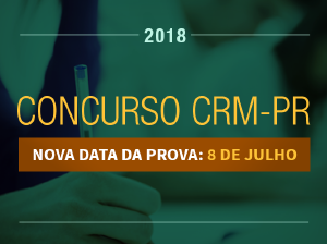 Provas do concurso do CRM-PR sero realizadas no dia 8 de julho