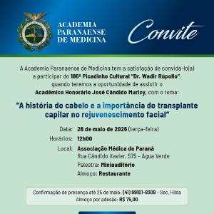 186° Picadinho Cultural abordará o tema: A história do cabelo e a importância do transplante capilar