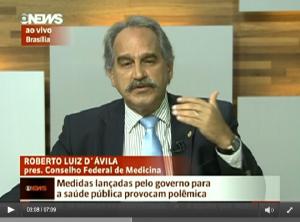 Presidente do CFM critica solues apresentadas pelo Governo para a sade