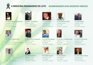 Levantamento mostra que pelo menos 57 mdicos perderam a vida por causa da Covid-19 no Paran