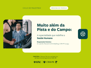Ciclo de Palestras  Muito alm da pista e do campo: a especialidade que redefine a sade humana 