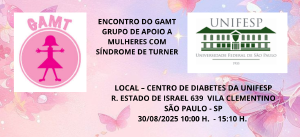 Grupo de Apoio a Mulheres com Sndrome de Turner promove encontro em So Paulo