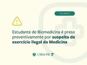 Estudante de Biomedicina é preso preventivamente por suspeita de exercício ilegal da Medicina