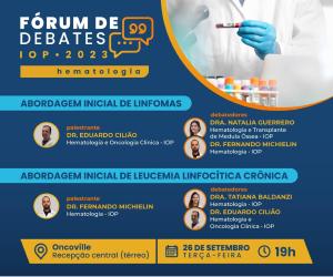 Frum de debates do IOP aborda associao na oncologia e hematologia