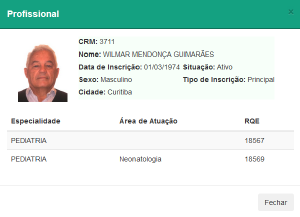 Fotografia no portal do CRM-PR visa realar confiana no profissional mdico