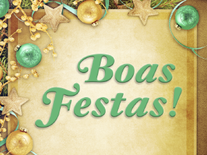 Boas festas!