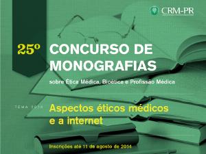 Comisso inicia avaliao dos trabalhos recebidos para o Concurso de Monografias 2014