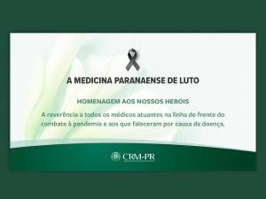 CRM-PR presta homenagem s vtimas da Covid-19 durante solenidade do Dia do Mdico
