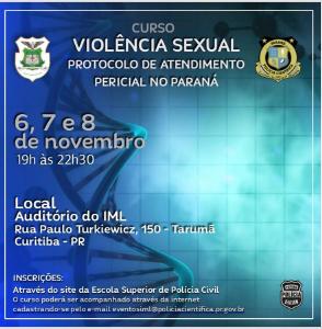 IML realiza curso de capacitao de atendimento s vtimas de violncia sexual