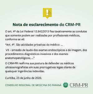 Sociedade Brasileira repudia deciso sobre realizao de ultrassonografia