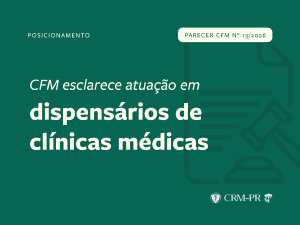 CFM publica parecer sobre dispensação de medicamentos em clínicas médicas