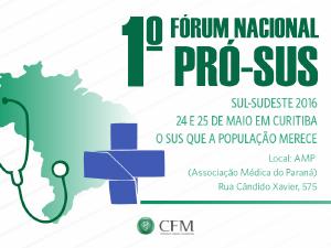 Frum Sul/Sudeste da Comisso Pr-SUS ser em Curitiba