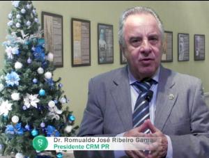 Presidente do CRM-PR dirige mensagem aos mdicos e  sociedade na passagem de Natal e Ano-Novo
