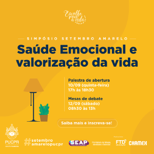 PUCPR promove evento online para debater sade mental em tempos de pandemia