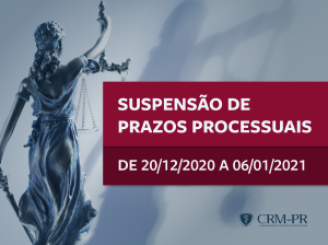 CRM-PR comunica suspenso de prazos processuais