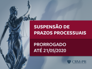CFM mantm suspenso de prazos processuais