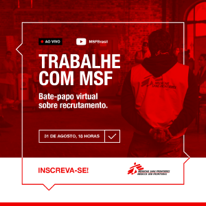 Mdicos Sem Fronteiras promove bate-papo virtual sobre recrutamento no dia 31