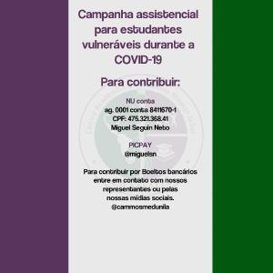 Estudantes de Medicina da Unila fazem campanha de arrecadao de alimentos e produtos de higiene