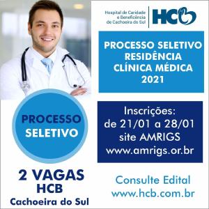 Seleo aberta para residncia em Clnica Mdica no Hospital de Cachoeira do Sul, RS